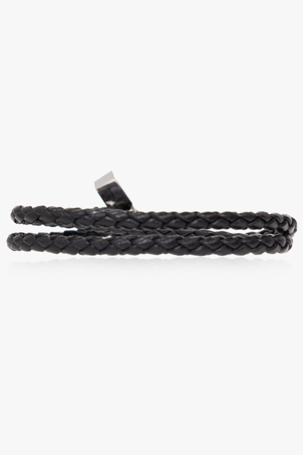 Burberry men's leather clearance bracelet